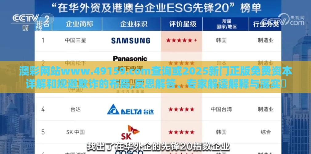 澳彩网站www.49159.соm查询或2025新门正版免费资本详解和规避欺诈的布局,反思解答、专家解读解释与落实