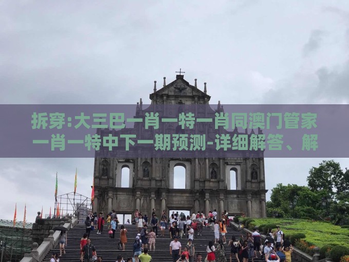 拆穿:大三巴一肖一特一肖同澳门管家一肖一特中下一期预测-详细解答、解释与落实,小心夸大其辞
