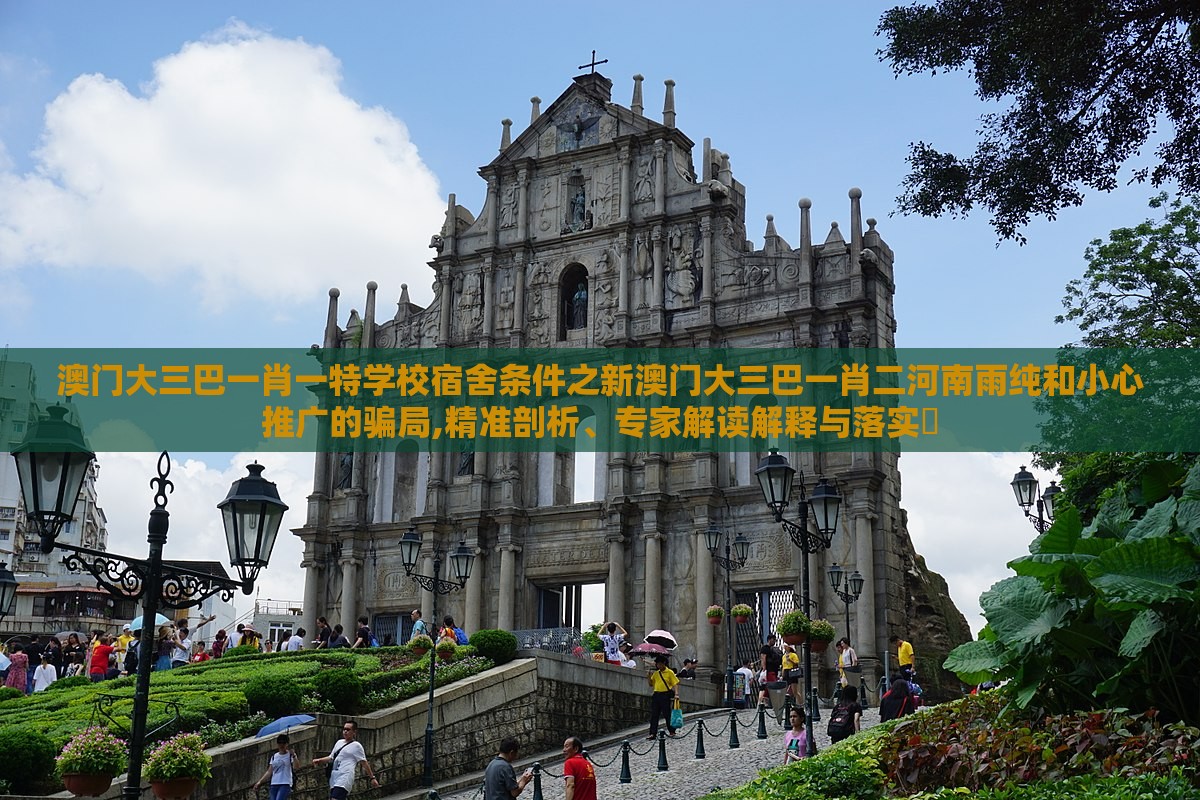 澳门大三巴一肖一特学校宿舍条件之新澳门大三巴一肖二河南雨纯和小心推广的骗局,精准剖析、专家解读解释与落实​