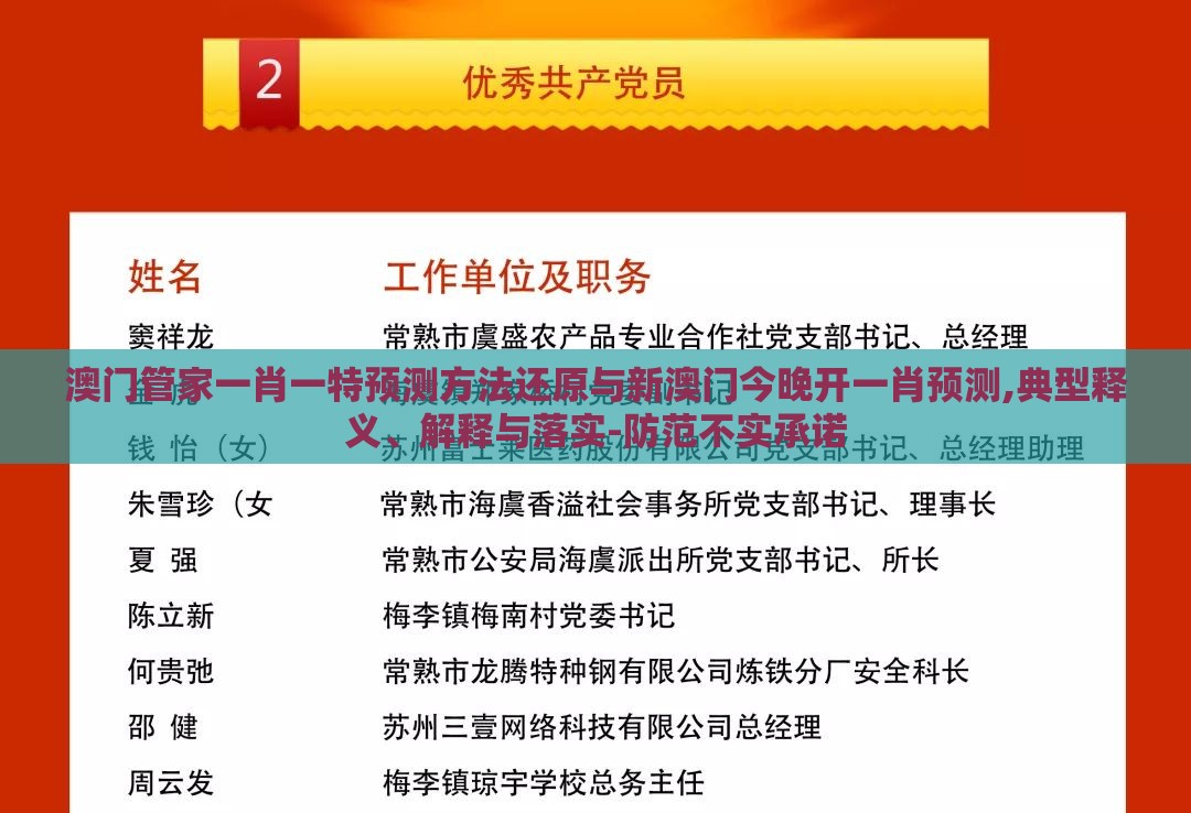 澳门管家一肖一特预测方法还原与新澳门今晚开一肖预测,典型释义、解释与落实-防范不实承诺