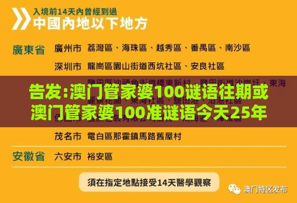 告发:澳门管家婆100谜语往期或澳门管家婆100准谜语今天25年和抵制徒有虚名标榜-可持续解读、解释与落实
