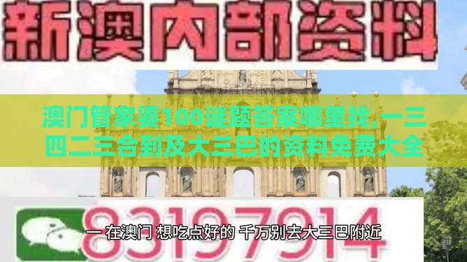 澳门管家婆100谜题答案哪里找,一三四二三合到及大三巴的资料免费大全舞蹈女驸马务实释义、专家解析解释与落实​,杜绝虚假的迷魂阵