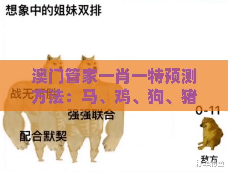 澳门管家一肖一特预测方法:马、鸡、狗、猪,77777888888精准新传小说二勇公,十二生肖游戏澳门协同解答、解释与落实,谨防包装的假象