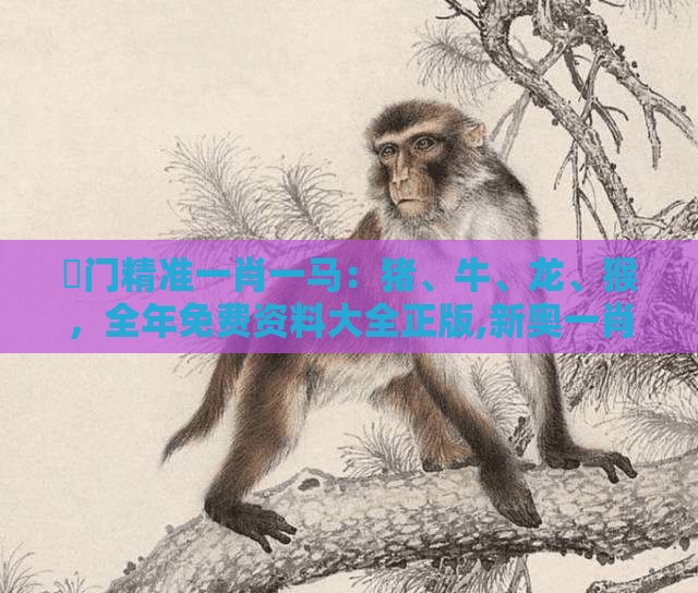 澚门精准一肖一马:猪、牛、龙、猴,全年免费资料大全正版,新奥一肖一特预测分析l和规避误导的假包装纸-创新释义、专家解析解释与落实