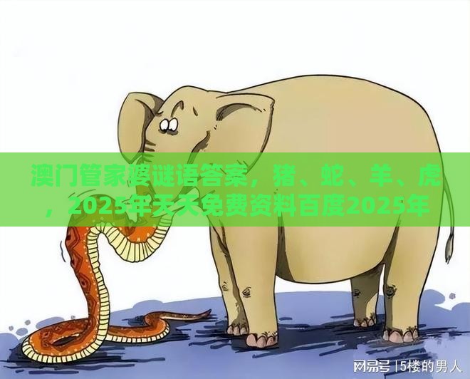 澳门管家婆谜语答案，猪、蛇、羊、虎，2025年天天免费资料百度2025年最新免费和杜绝虚假的假营销幻,文化释义、专家解析解释与落实