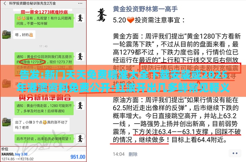 告发:新门天天免费精准大全下载安装或2025年港澳资料免费公开:红波开出几多鲜常见释义、专家解读解释与落实,躲避虚夸的迷雾