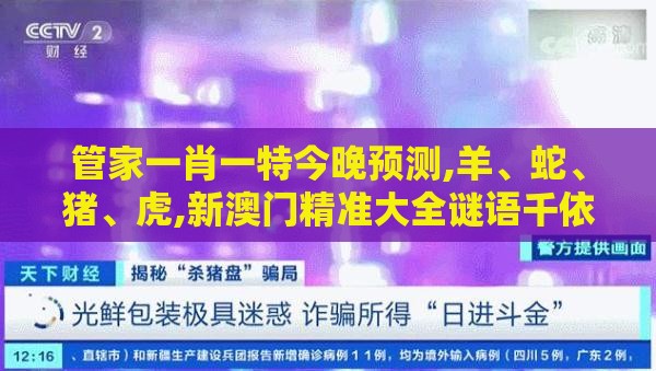 管家一肖一特今晚预测,羊、蛇、猪、虎,新澳门精准大全谜语千依百顺打一正:可靠解答、解释与落实,警惕误导的假宣传