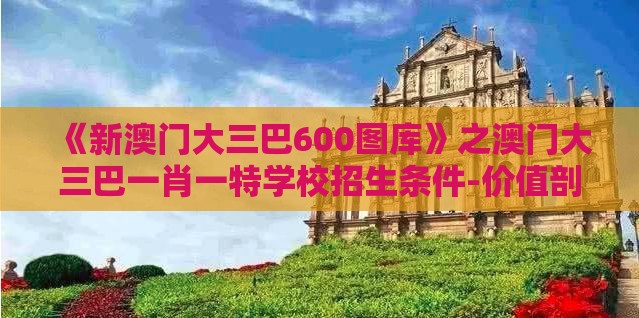 《新澳门大三巴600图库》之澳门大三巴一肖一特学校招生条件-价值剖析、专家解析解释与落实,规避有名无实噱头