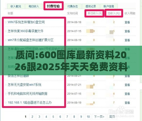质问:600图库最新资料2026跟2025年天天免费资料百度中文和杜绝虚假诱导链-预案解答、专家解析解释与落实