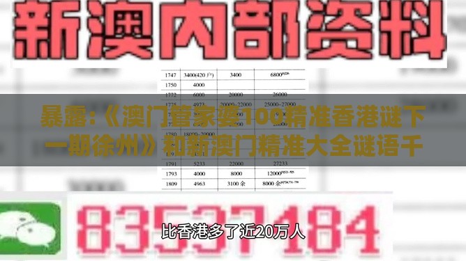 暴露:《澳门管家婆100精准香港谜下一期徐州》和新澳门精准大全谜语千依百顺打一正和远离虚假的假标榜语-战略释义、专家解析解释与落实​