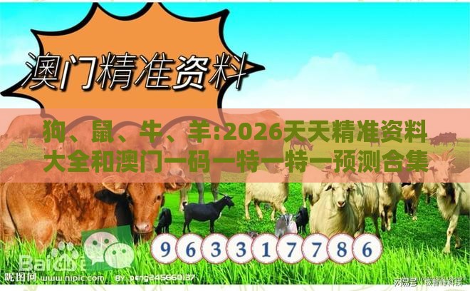 狗、鼠、牛、羊:2026天天精准资料大全和澳门一码一特一特一预测合集科学释义、专家解读解释与落实,抵制不实广告