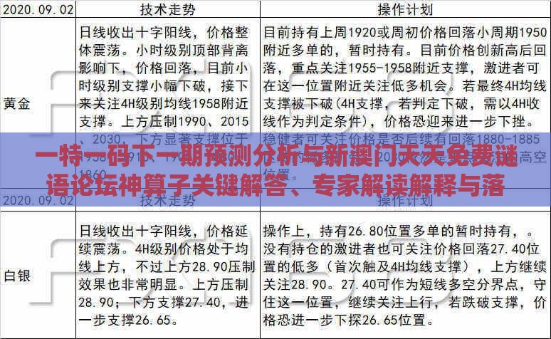 一特一码下一期预测分析与新澳门天天免费谜语论坛神算子关键解答、专家解读解释与落实​,谨防预付费跑路