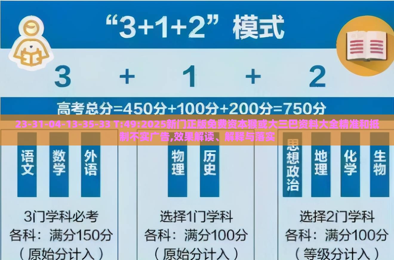 23-31-04-13-35-33 T:49:2025新门正版免费资本猴或大三巴资料大全精准和抵制不实广告,效果解读、解释与落实